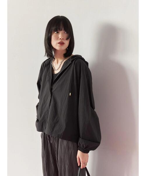 Samansa Mos2 blue（サマンサモスモスブルー）の「◎リブタンク（Tシャツ/カットソー・レディース・オフホワイト/ブラック・F）」の13枚目の写真