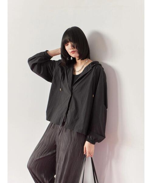 Samansa Mos2 blue（サマンサモスモスブルー）の「◎リブタンク（Tシャツ/カットソー・レディース・オフホワイト/ブラック・F）」の11枚目の写真