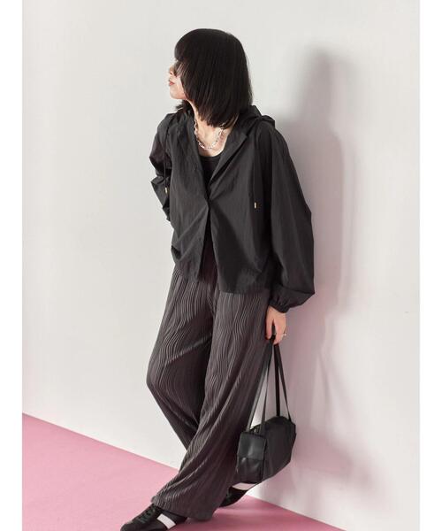 Samansa Mos2 blue（サマンサモスモスブルー）の「◎リブタンク（Tシャツ/カットソー・レディース・オフホワイト/ブラック・F）」の10枚目の写真