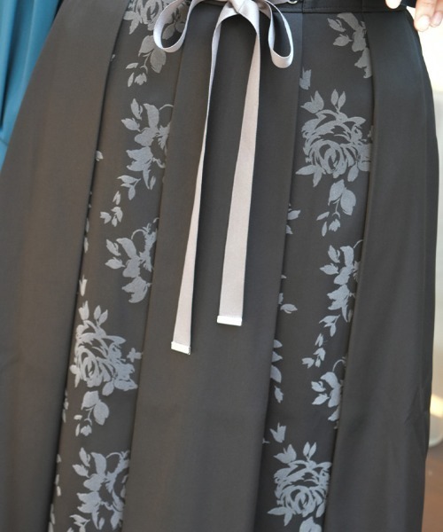 axes femme（アクシーズファム）の「編上フロッキー切替スカート（スカート・レディース・パープル/ブラック/グレー/ネイビー・FREE）」の12枚目の写真