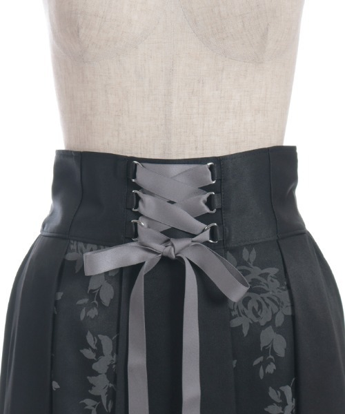 axes femme（アクシーズファム）の「編上フロッキー切替スカート（スカート・レディース・パープル/ブラック/グレー/ネイビー・FREE）」の19枚目の写真