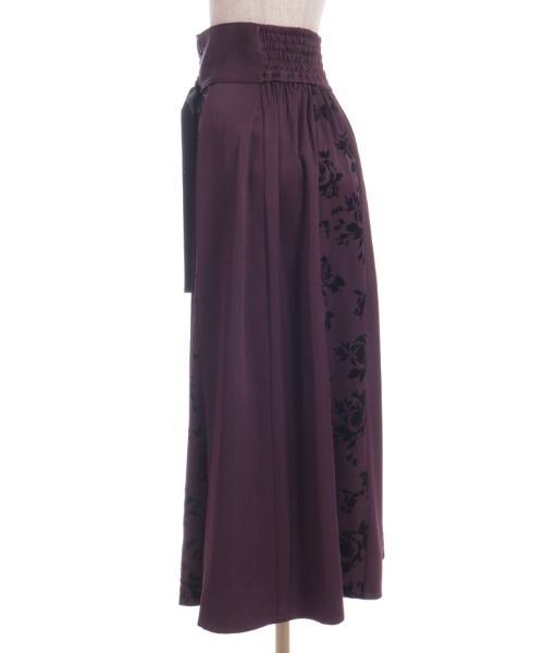 axes femme（アクシーズファム）の「編上フロッキー切替スカート（スカート・レディース・パープル/ブラック/グレー/ネイビー・FREE）」の22枚目の写真