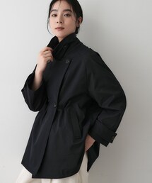   黒ネイビー コート チェスターコート（Black - #78 黒万筋2016） ｜小倉織｜小倉 縞