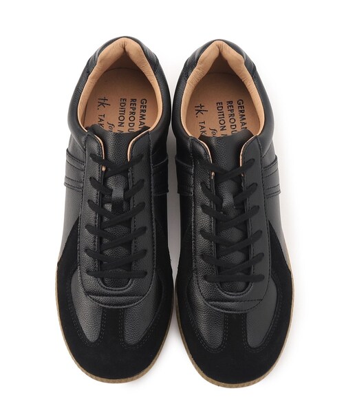 tk.TAKEO KIKUCHI（ティーケータケオキクチ）の「GERMAN TRAINER 別注レザースニーカー（スニーカー・メンズ・ブラック/ブラック系/ホワイト系9/ホワイト/ダークブラウン系・50/60/70）」の9枚目の写真