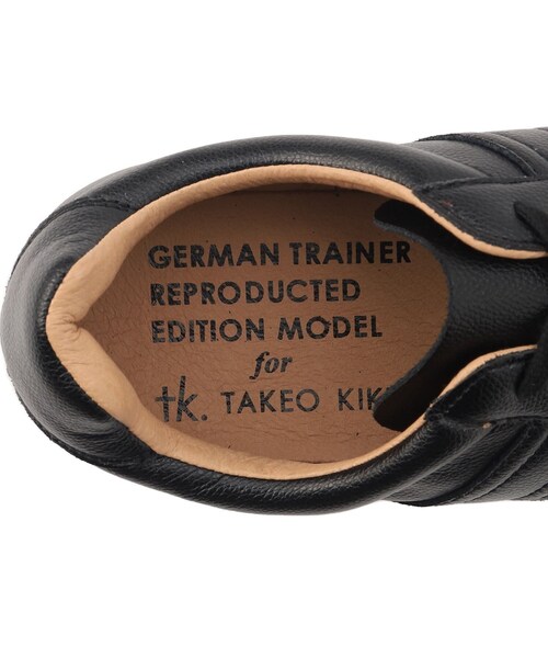 tk.TAKEO KIKUCHI（ティーケータケオキクチ）の「GERMAN TRAINER 別注レザースニーカー（スニーカー・メンズ・ブラック/ブラック系/ホワイト系9/ホワイト/ダークブラウン系・50/60/70）」の11枚目の写真