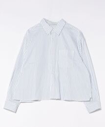 ankoROCK（アンコロック）の「a.p.o.v. -ankoROCK's select- オーバーサイズクロップド丈ポリ生地ストライプシャツ（シャツ/ブラウス）」