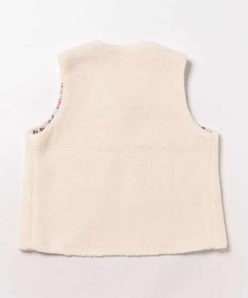 nino（ニノ）の「ボアベスト（ベスト・キッズ・アイボリー・XL/L）」の2枚目の写真