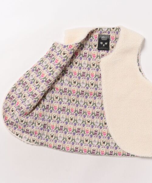 nino（ニノ）の「ボアベスト（ベスト・キッズ・アイボリー・XL/L）」の3枚目の写真