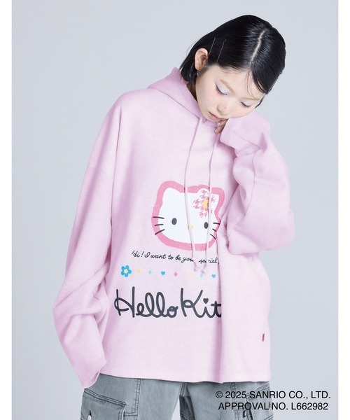 ハローキティコラボ（ハローキティコラボ）の「hello kitty x little sunny bite hoodie（パーカー・レディース・ピンク/グレー/ブラック・MEDIUM/SMALL）」の3枚目の写真