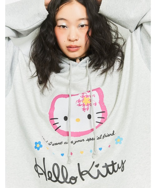 ハローキティコラボ（ハローキティコラボ）の「hello kitty x little sunny bite hoodie（パーカー・レディース・ピンク/グレー/ブラック・MEDIUM/SMALL）」の12枚目の写真