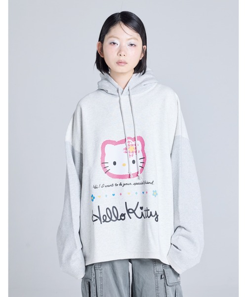 ハローキティコラボ（ハローキティコラボ）の「hello kitty x little sunny bite hoodie（パーカー・レディース・ピンク/グレー/ブラック・MEDIUM/SMALL）」の14枚目の写真