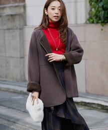 un dix cors | 《幅広く楽しめる◎》リバーシブルボアコート(ブルゾン)