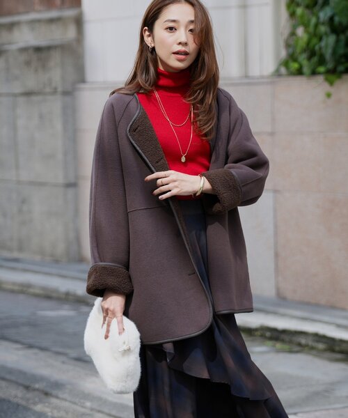 リバーシブルボアコート VACHEMENT/ヴァシュモン 別注 リバーシブル