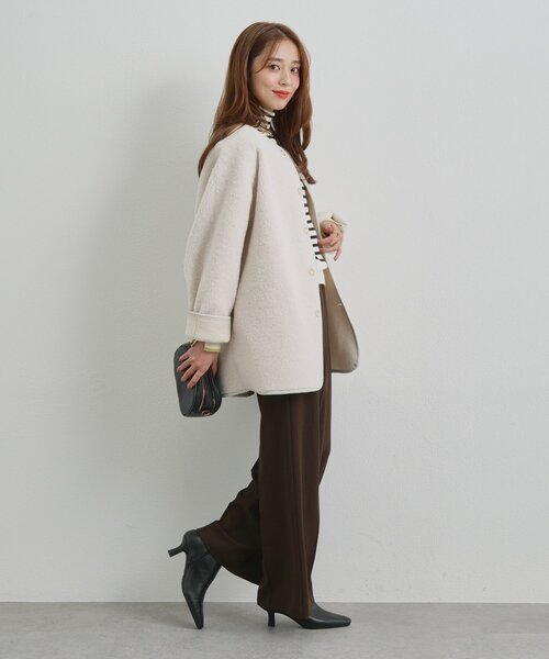【美品】un dix cors リバーシブルキルティングボアコート un dix cors（アンディコール）の「リバーシブルキルティング