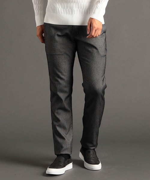 MONSIEUR NICOLE(ムッシュニコル)の「SOFTTHERMO ドビーストレッチパンツ(その他パンツ・メンズ・ネイビー/グレー/ブラック・MEDIUM/LARGE/X-LARGE/SMALL)」の1枚目の写真