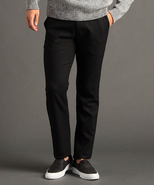 MONSIEUR NICOLE(ムッシュニコル)の「SOFTTHERMO ドビーストレッチパンツ(その他パンツ・メンズ・ネイビー/グレー/ブラック・MEDIUM/LARGE/X-LARGE/SMALL)」の2枚目の写真