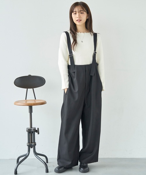 mil（ミル）の「ハイウエストサロペット【587130】（サロペット/オーバーオール・レディース・ブラウン/チャコールグレー/ブラック・S/XS）」の19枚目の写真