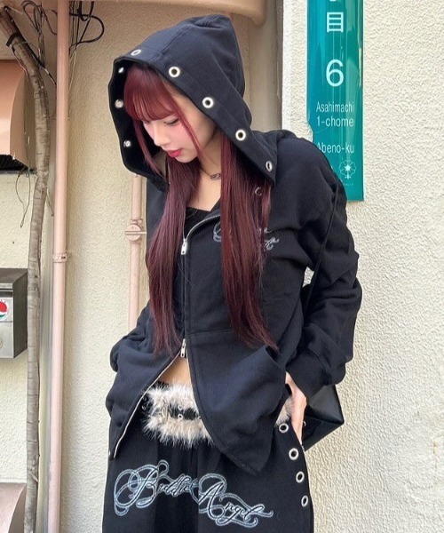 ★アトレーユ★新品・未使用ノーパンティーズパーカー NO ID.（ノーアイディー） パーカー 「NO ID.」CAT Sequin Big Parka
