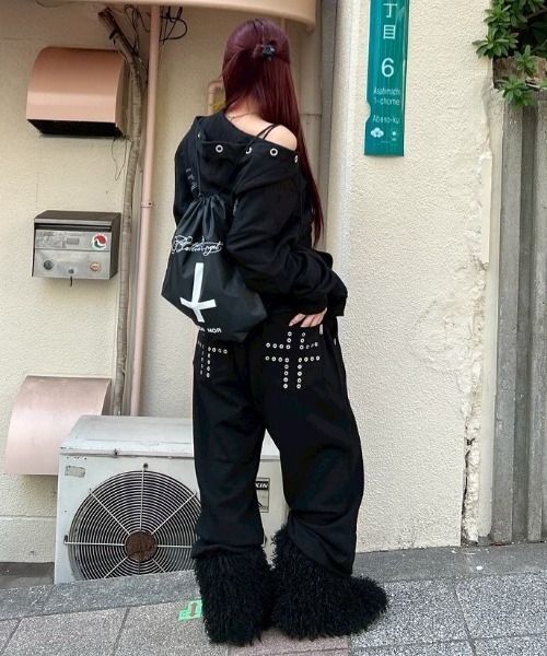 A'GEM/9 × .kom 『NIIER NOR/ニアノア』 BA-CROSS EYELET HOOD ZIP-UP