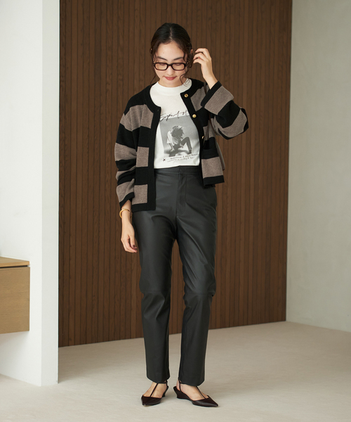 plage（プラージュ）の「Leather Like パンツ（その他パンツ・レディース・ブラック・34/36/38）」の8枚目の写真