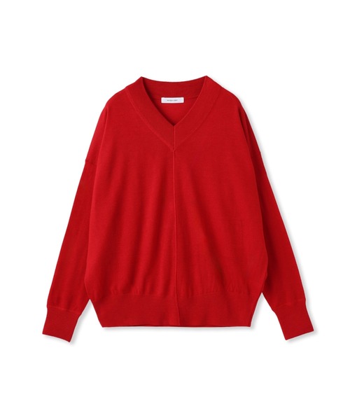 セール】シルクカシミヤVネックコクーンニットプルオーバー≪手洗い