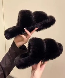 もこもこ デザイン スリッポン