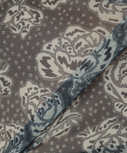 FUMIE TANAKA（フミエタナカ）の「【FUMIE TANAKA(フミエタナカ)】flower mesh high neck：カットソー（Tシャツ/カットソー・レディース・ブラック・2）」の11枚目の写真