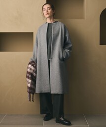 BEAUTY&YOUTH UNITED ARROWS（ビューティーアンドユースユナイテッドアローズ）の「毛ナイロン ノーカラーコート（その他アウター）」