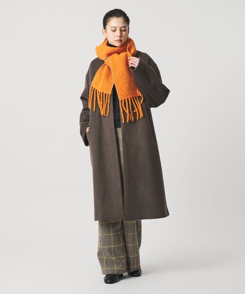 毛ナイロン ノーカラーコート（その他アウター）｜BEAUTY&YOUTH UNITED