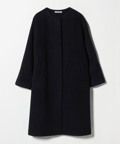 UNITED ARROWS　ノーカラーコート 毛ナイロン ノーカラーコート（その他アウター）｜BEAUTY&YOUTH UNITED