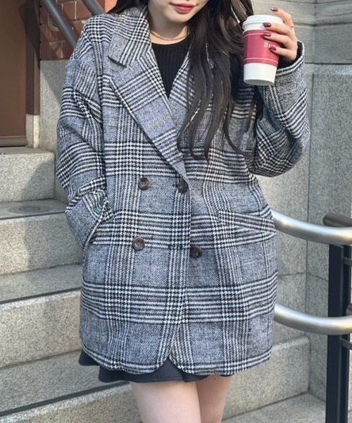 AKRIS チェック柄 テーラードジャケット チェック柄テーラードジャケット｜オフィスカジュアル レディース 通販