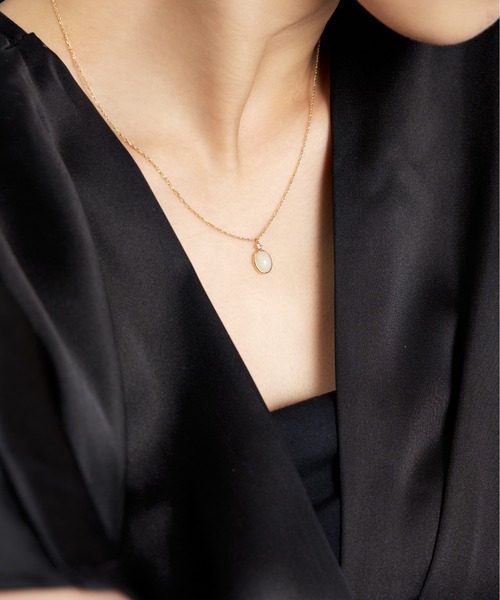 未使用　ジュエルクローゼットバイエルアンドコー K10アメジスト ネックレス ジュエルクローゼットK10 アメトリンネックレス