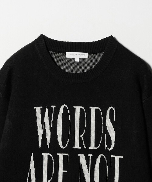 セール】リラックス ロゴ ニット-ウォッシャブル-＜A DAY IN THE LIFE