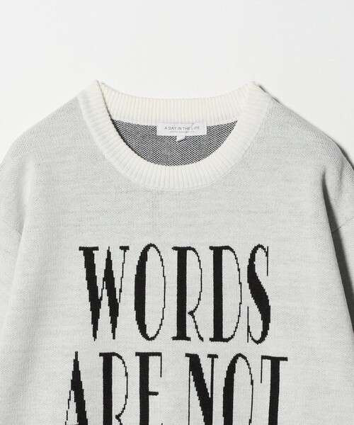 A DAY IN THE LIFE UNITED ARROWS(アデイインザライフユナイテッドアローズ)の「リラックス ロゴ ニット-ウォッシャブル-<A DAY IN THE LIFE>(ニット/セーター・メンズ・ブラック/ホワイト・L/M)」の15枚目の写真
