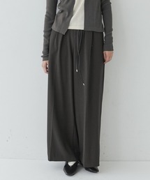 Flow Silhouette Leather-String Pants / レザーコード ドローストリングパンツ