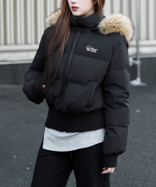 セール】レイキャビク ファーフード ショート エコダウンジャケット