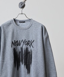 裏起毛 スウェットプリントトレーナー unisex