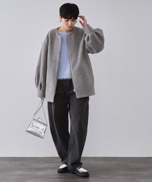 Cloud furノーカラーコート Cloud furノーカラーcoat