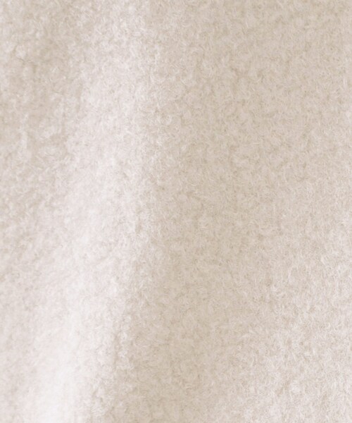 OPAQUE.CLIP（オペークドットクリップ）の「もこもこノーカラージップミドルコート【洗える】（ノーカラーコート・レディース・チャコールグレー/ライトベージュ・38/40/42）」の10枚目の写真