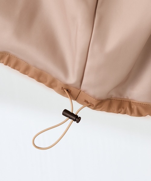 COLLAGE GALLARDAGALANTE（コラージュガリャルダガランテ）の「レザータッチ刺繍スタンドブルゾン（ブルゾン・レディース・キャメル・FREE）」の22枚目の写真