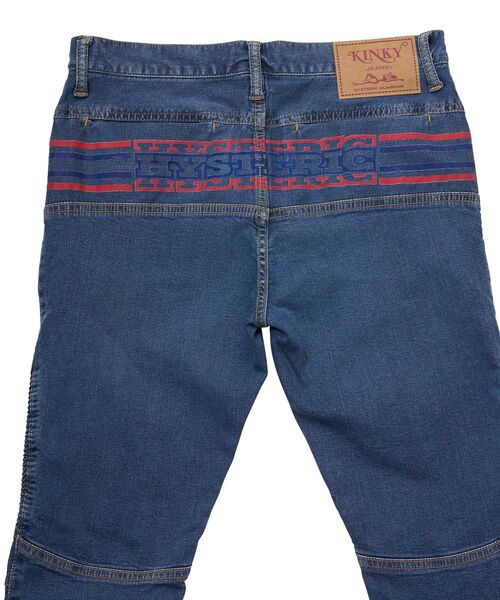HYSTERIC GLAMOUR(ヒステリックグラマー)の「BOX LOGO シャーリングデニムパンツ(デニムパンツ・レディース・ブラック/ホワイト/ライトインディゴブルー・X-SMALL/SMALL/MEDIUM)」の14枚目の写真