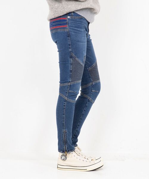 HYSTERIC GLAMOUR(ヒステリックグラマー)の「BOX LOGO シャーリングデニムパンツ(デニムパンツ・レディース・ブラック/ホワイト/ライトインディゴブルー・X-SMALL/SMALL/MEDIUM)」の17枚目の写真