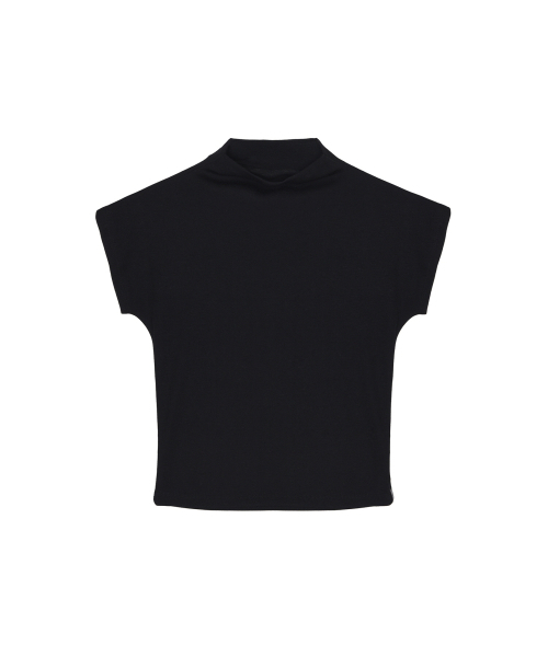 NICK&NICOLE（ニックアンドニコール）の「HALF NECK SLIM TOP_BLACK（Tシャツ/カットソー・レディース・その他・MEDIUM/LARGE）」の4枚目の写真