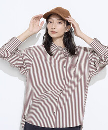 COMME CA Wardrobe | オーガニックキュプラ混 ストライプシャツ(シャツ/ブラウス)