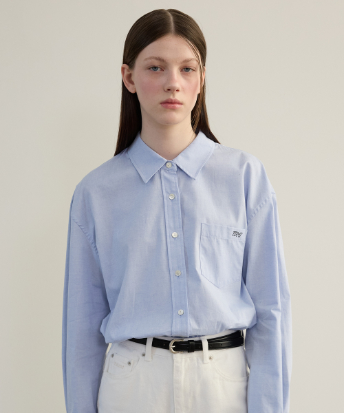 TTUDEMENT(トュードメント)の「CLASSIC OXFORD SHIRT BLUE(シャツ/ブラウス・レディース・その他・FREE)」の1枚目の写真