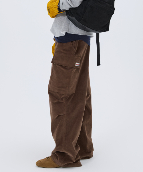 NOHANT(ノアン)の「CORDUROY UTILITY CARGO PANTS BROWN(その他パンツ・メンズ・ブラウン・SMALL/MEDIUM/LARGE)」の1枚目の写真
