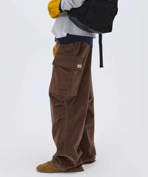 NOHANT(ノアン)の「CORDUROY UTILITY CARGO PANTS BROWN(その他パンツ・メンズ・ブラウン・SMALL/MEDIUM/LARGE)」の3枚目の写真