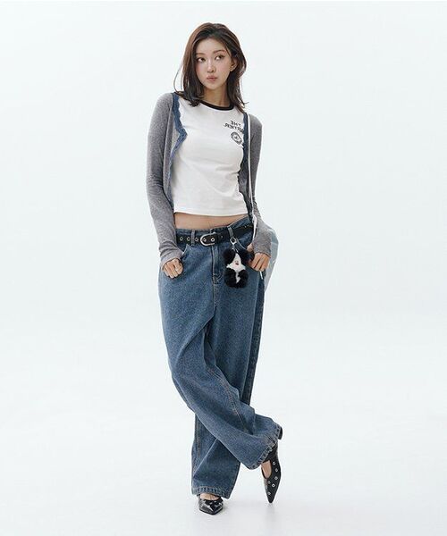 PUNCH DRUNK PARTIES(パンチドランクパーティーズ)の「Misfits Jeans (BLUE)(デニムパンツ・レディース・その他・0(28)/2(32)/3(34)/1(30))」の16枚目の写真