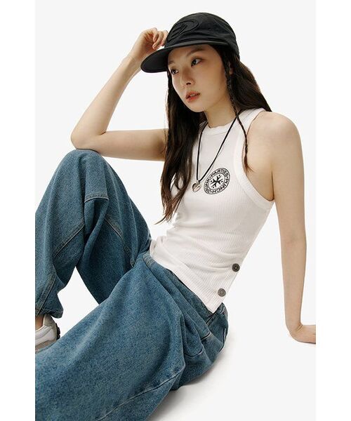 PUNCH DRUNK PARTIES(パンチドランクパーティーズ)の「Misfits Jeans (BLUE)(デニムパンツ・レディース・その他・0(28)/2(32)/3(34)/1(30))」の3枚目の写真