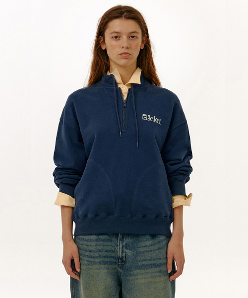 TEKET(テケット)の「Plan Half Zip-Up Sweatshirt Navy(スウェット・レディース・その他・SMALL/MEDIUM/LARGE)」の7枚目の写真